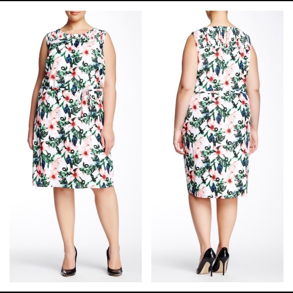 PLUS Vince Camuto jungle lily dress. Sz 1X.